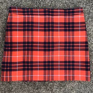 J Crew Plaid Mini Skirt